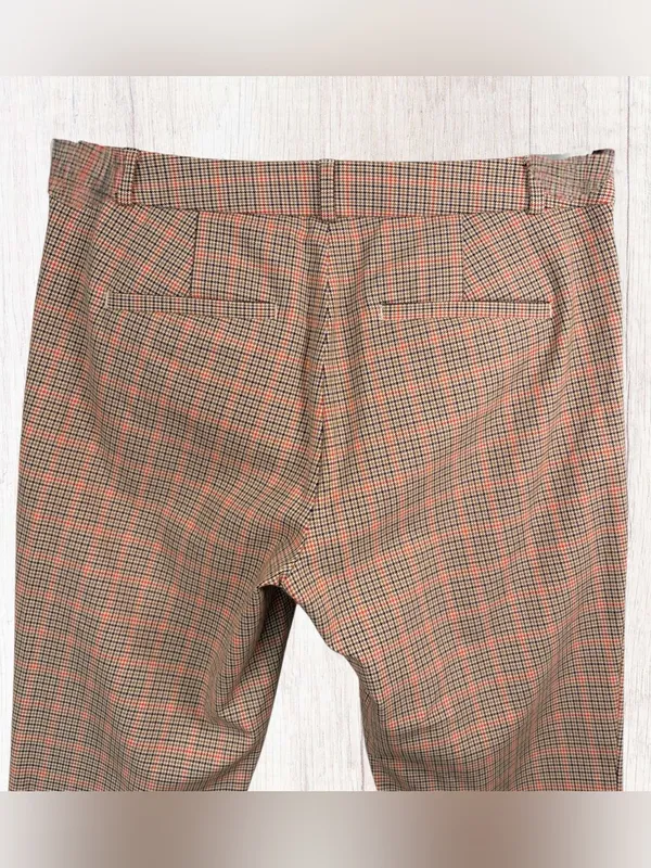 BANANA REPUBLIC Sloan Mid-Rise Skinny‎ Fit Ankle Pant, Camel Glen Plaid Check, 8 - Image 8