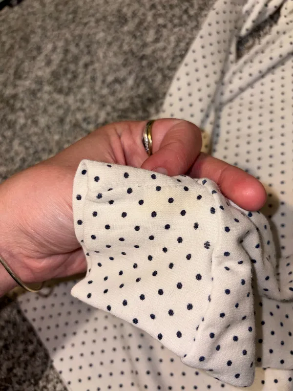 Women's Cream Polka Dot Turtleneck Long Sleeve - Image 7