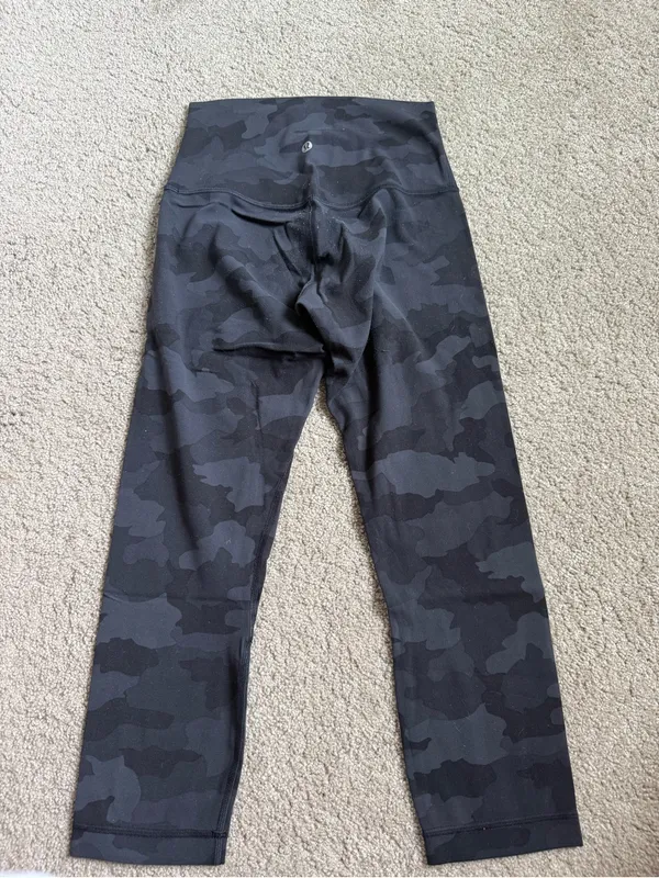 lululemon athletica Black and Charcoal Camo High-Rise Leggings - Image 2