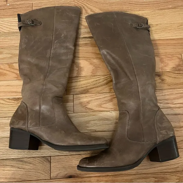Soft Surroundings Rio Grande Tan Genuine Leather Boots Size 8W - Image 10