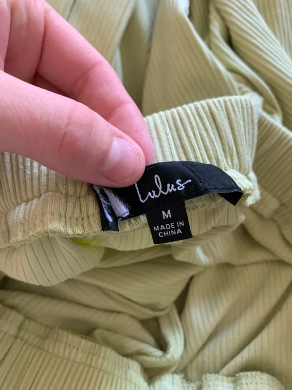 Lounge Lulu’s Light Green Ribbed Wide-Leg Pants - Image 10