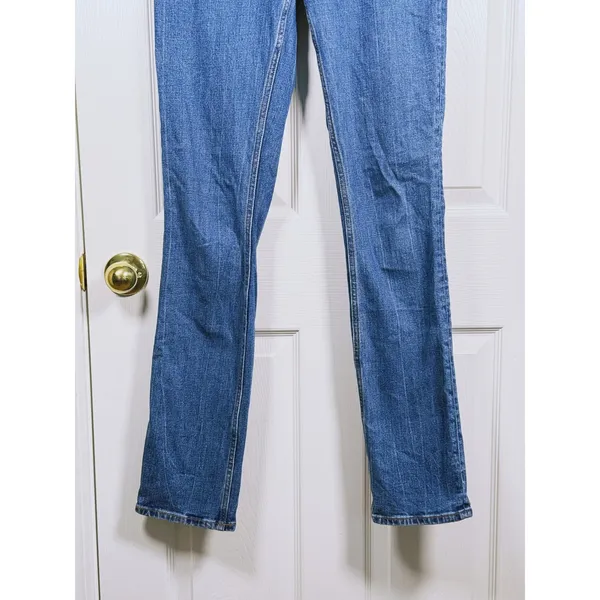Abercrombie & Fitch 90s Slim Straight Ultra High Rise Jeans Size 27 Tall Blue - Image 7