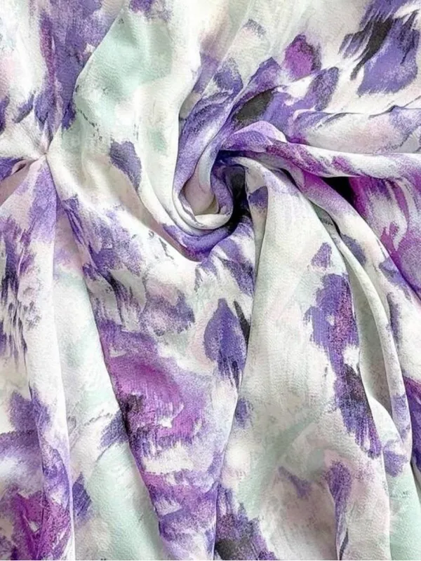 SheIn Floral Purple Print One-Shoulder Women’s Dress - Image 2