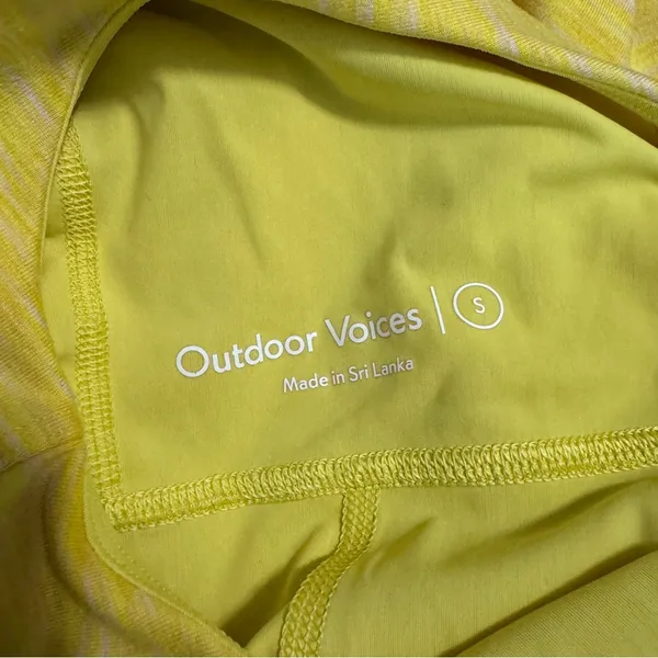 Outdoor Voices Tennis Dress Athletic Flow Circle Spring Fling Yellow Small - Image 5