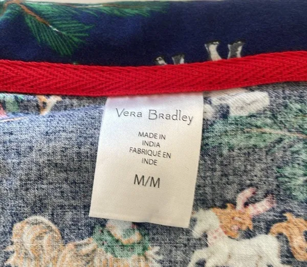Vera Bradley NEW NWT Women’s Flannel Pajama Set Snow Globe Motif 🥰 Medium - Image 2