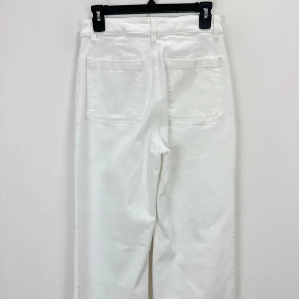 Madewell The Curvy Emmy Wide Leg Jean Super Stretch Denim Tile White US 28 NWT - Image 12