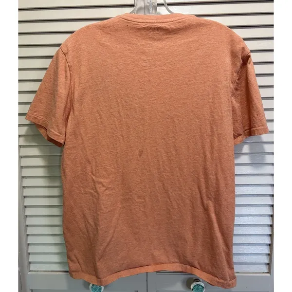 Polo Ralph‎ Lauren TShirt Women's Logo V Neck Size M Orange - Image 4