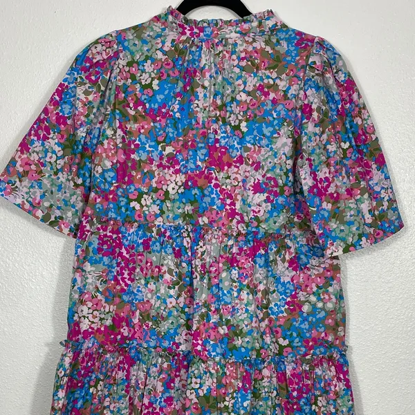 Sugarlips Vibrant Floral Mini Dress Size XS 100% Cotton - Image 11