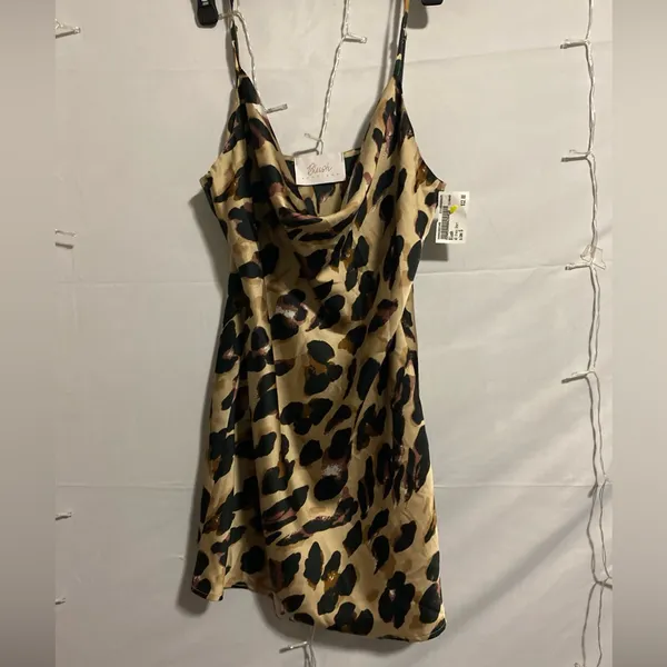Blush Animal Print Mini Dress - Image 3
