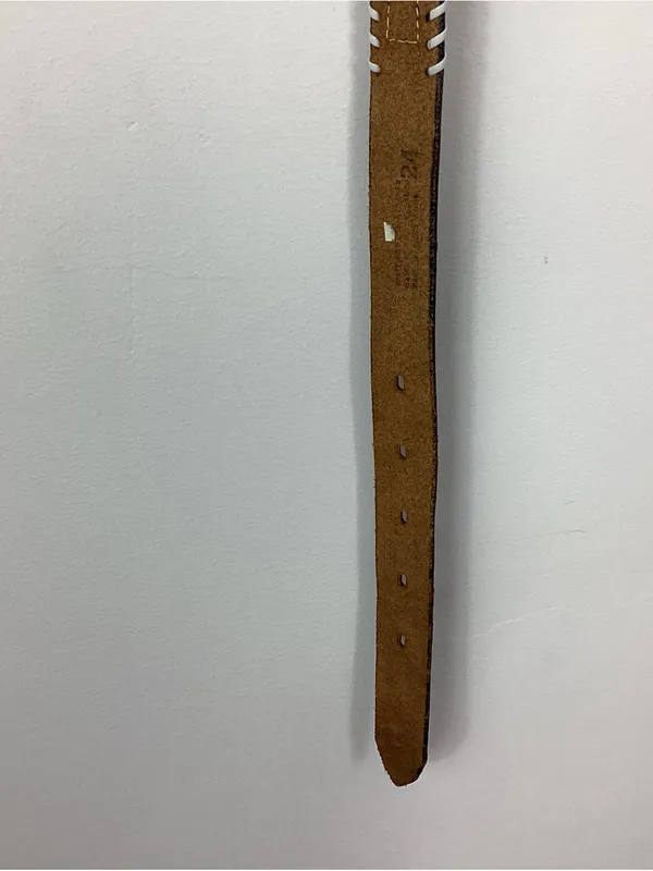 Native Southwestern Hand Seed Leather Belt - Image 9