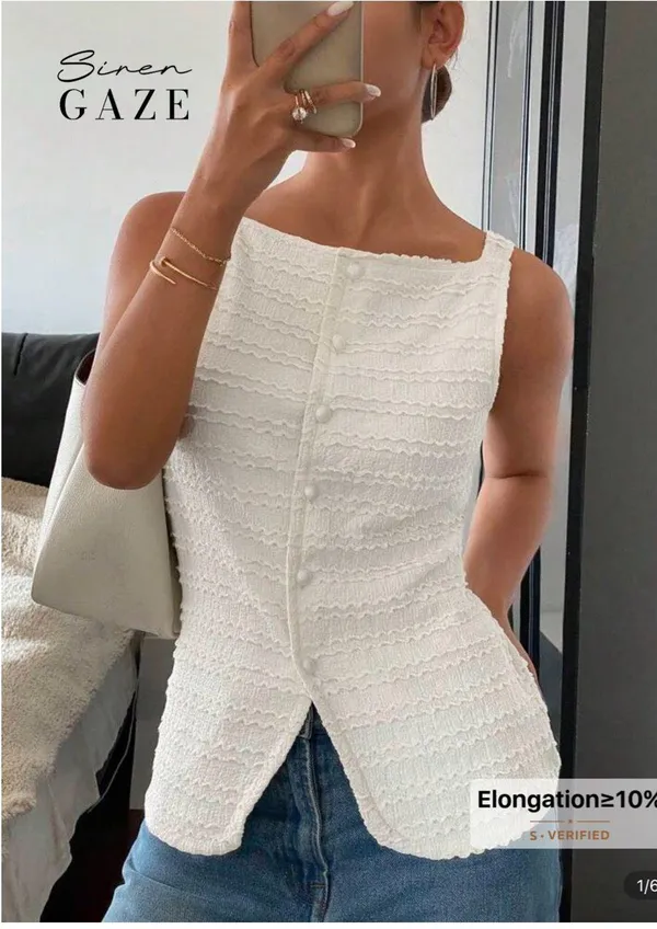 White Shein Top - Image 2