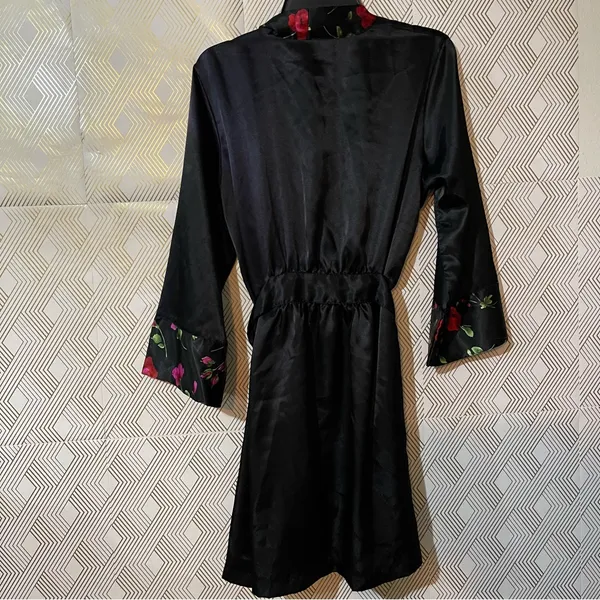Megan Taylor intimates robe SZ M Black Size M - Image 2