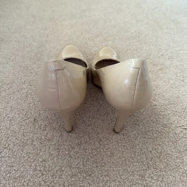 Corso Como Del Heel Pump Tan Nude Beige Patent Leather Women’s US 6.5 Repaired - Image 4