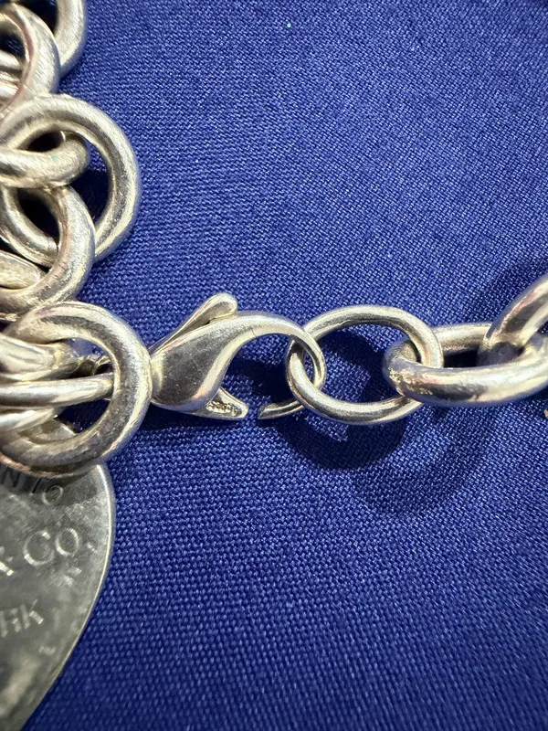 Tiffany & Co. Silver Heart Charm Bracelet - Image 5