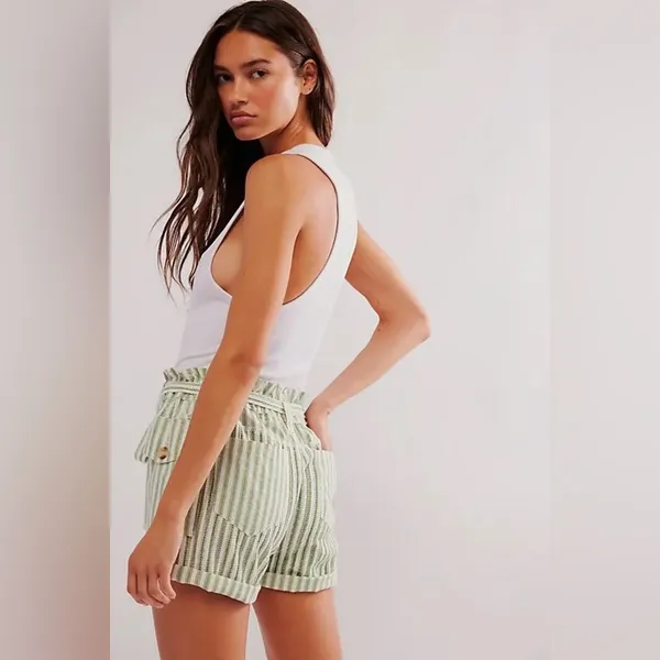 Free People FP One Harriet Striped Shorts NWOT - Image 3