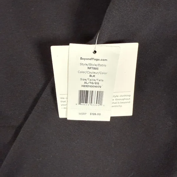 Beyond Yoga Trek Pullover‎ Womens XL Black Quarter Zip NF7885 Fleece New - Image 4