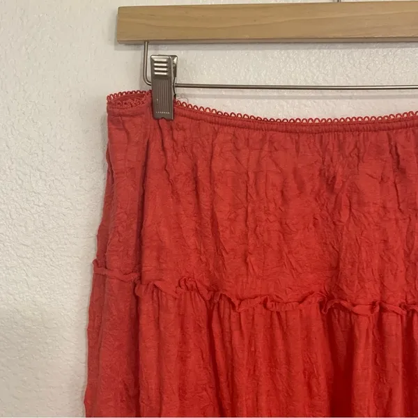 Personal Identity Boho Ombre Crochet Hem Skirt Size M - Image 5