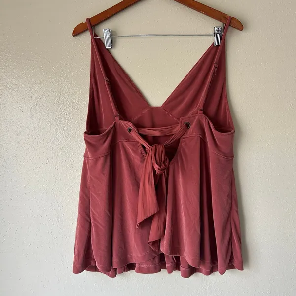 Free People Never Let You Go Boho Tie Back Tank in Rust Size Large - Image 5