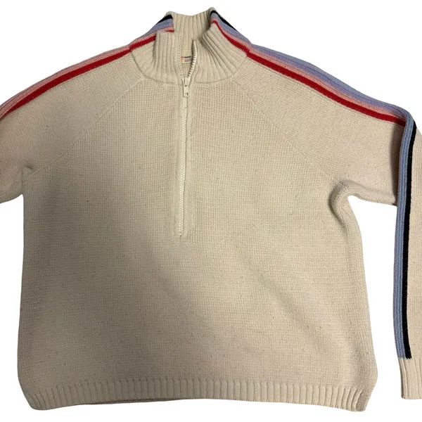 Marine Layer Archive Invierno Quarter Zip Sweater Size Small - Image 2