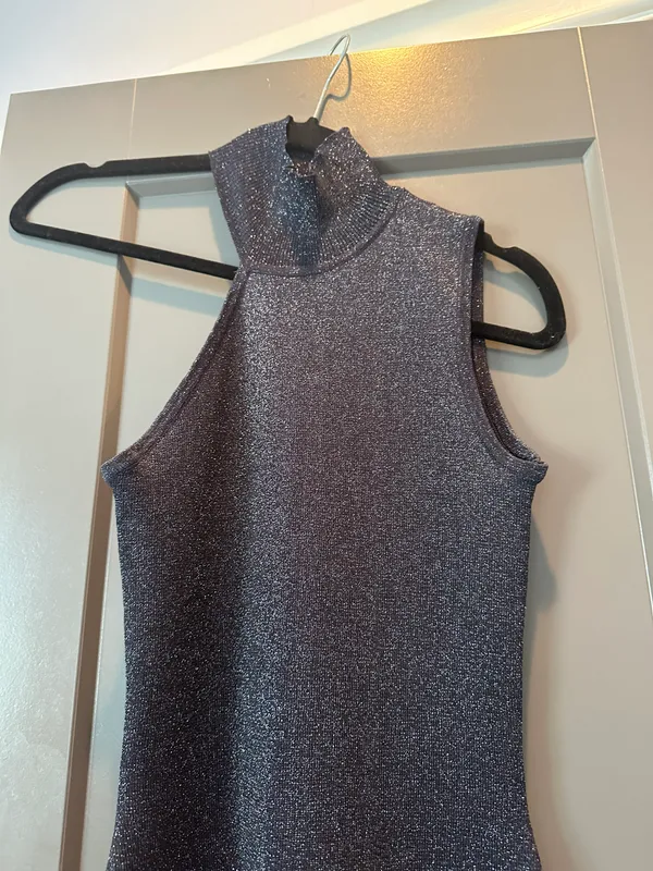 Super down Metallic Bodycon Dress  - Image 5