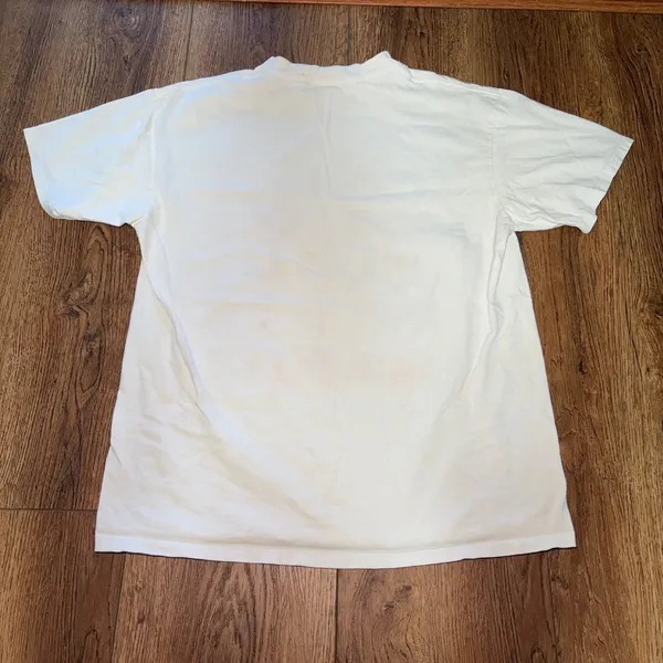 90s Los Angeles T Shirt White Cotton Graphic Tee USA Made Womens L VTG Hollywood - Image 6