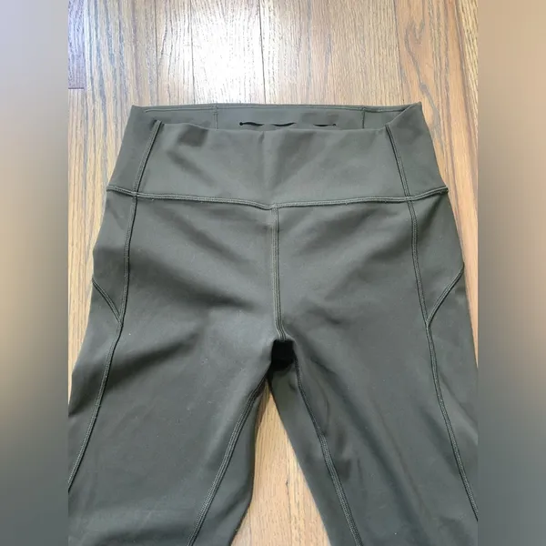 Lululemon in movement 7/8 tight dark olive green 8 - Image 4