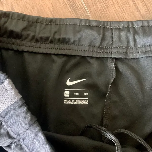 Nike Women's Mesh Stripe Black Athletic Training Pants - Image 3