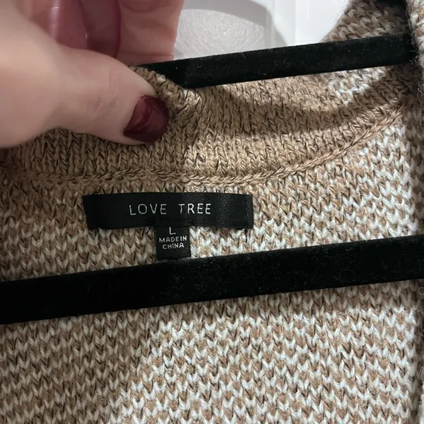 Love Tree Brown and White Plaid Vest - Image 5