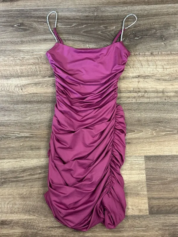 Lucy In The Sky Rhinestone Bodycon Dress in Mauve Women’s Medium - Image 3