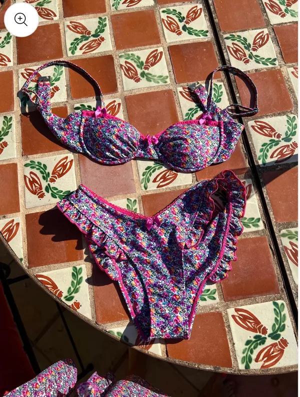 Strawberry Milk Mob Bikini Top Size M - Image 3