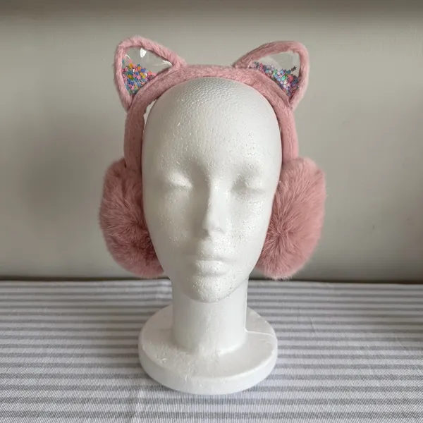 Cosmic Kitty Plush Women's Glitter Ears Earmuff #2602043 - Image 2