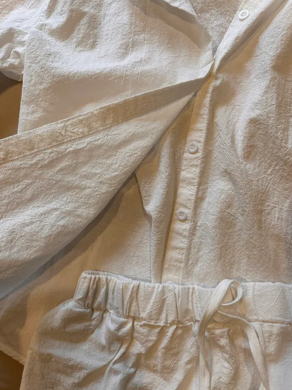Linen matching set White Size M - Image 6