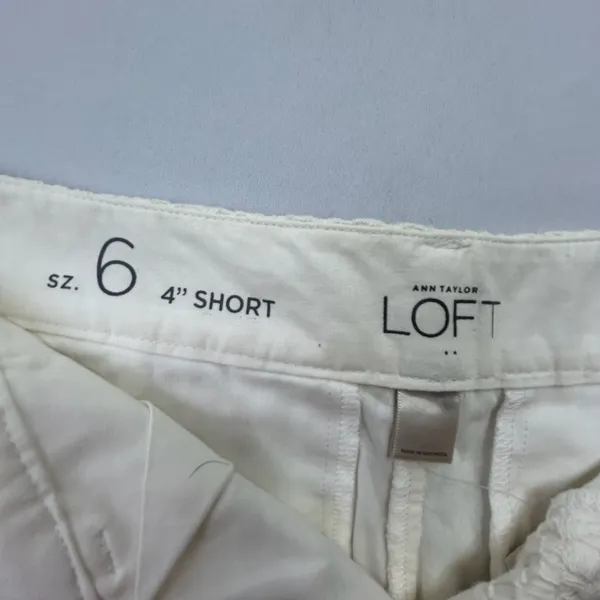 Ann Taylor LOFT White Lace Shorts Size 6 - Image 9
