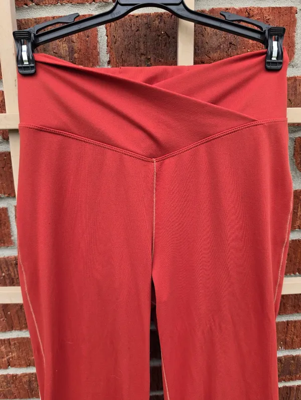 Rust Sculpt Flare Leggings Small - Image 2