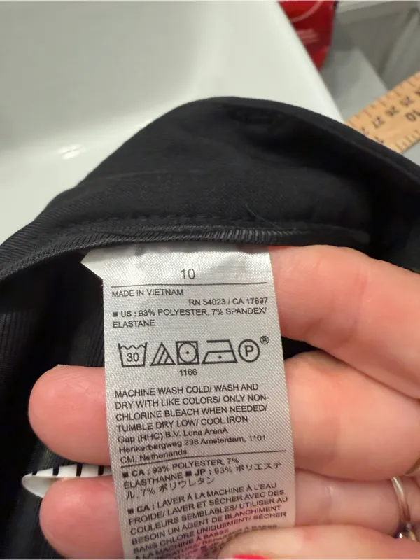 Banana Republic Black Wide-Leg Dress Pants - Image 7