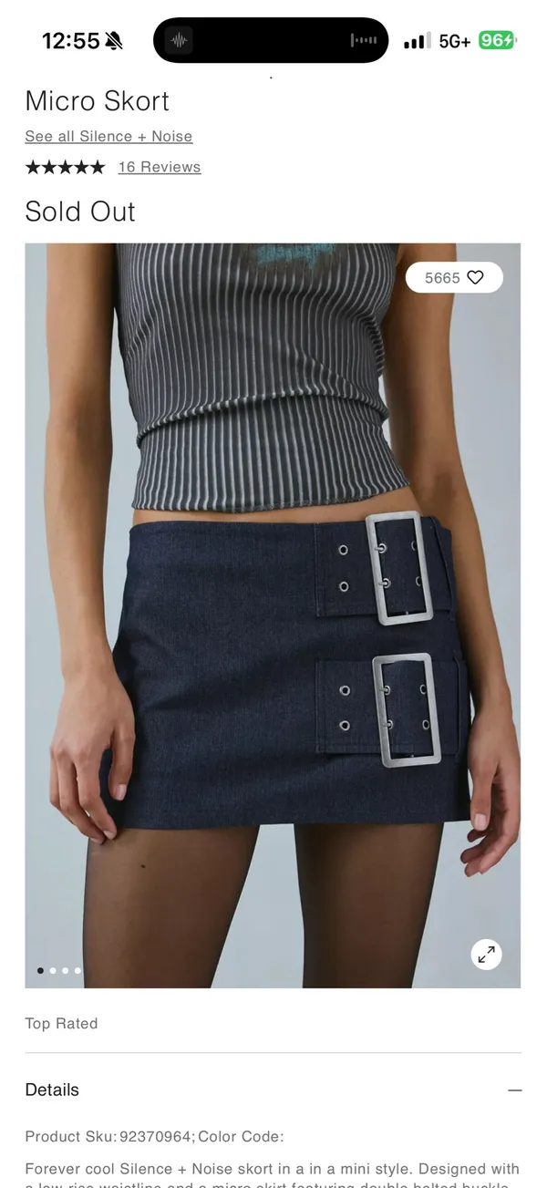 Urban Outfitters Jean Skirt Mini - Image 2