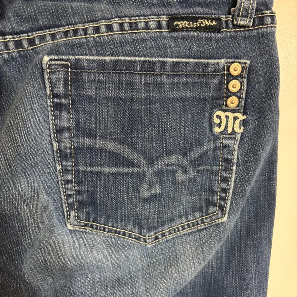 Miss Me Women Dark Wash Bootcut Jeans JP4818 Size 31 Stretch Denim - Image 10