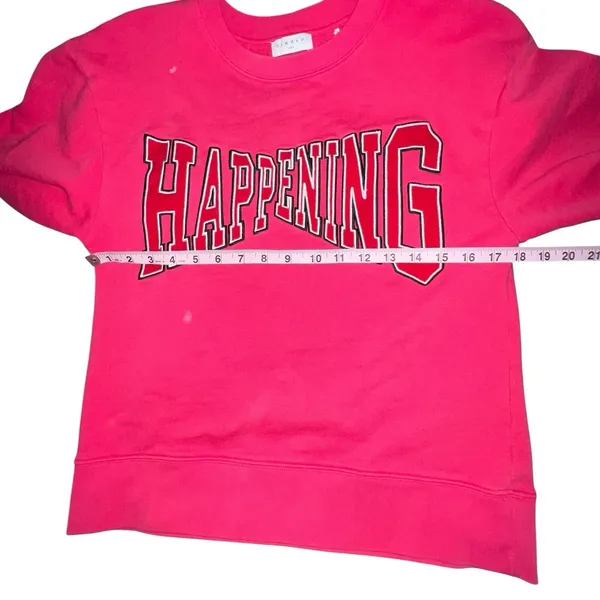Sandro Paris Randa Happening Graphic Sweatshirt Pink Fuchsia Women Size 1‎ (S) - Image 6