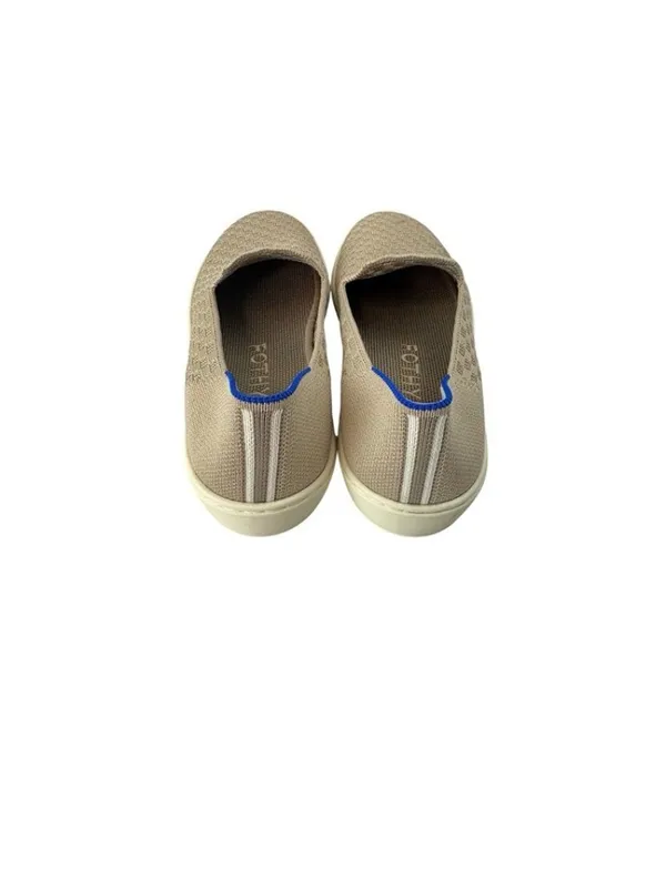 -Rothy's Womens The Original Slip On Sneaker Beige Knit Honeycomb Shoes Size 7 - Image 7