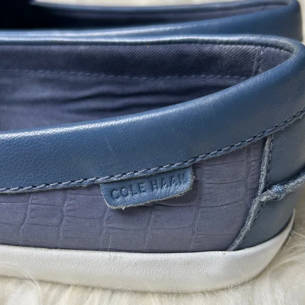 Cole Haan Penny Loafers Women's Size 8.5 B Nantucket Loafer Blue Crocodile - Image 7