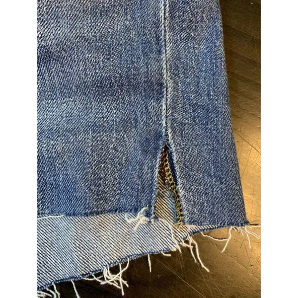 H&M Regular Waist Jean Shorts‎ Womens 10 Medium Wash Denim Festival DIY Cut Off - Image 15