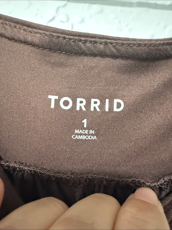 TORRID Wide Leg Brown Lounge Pants Size 1X - Image 9