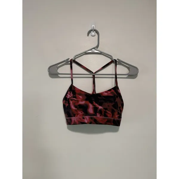 Lululemon Flow Y‎ Nulu Bra *Light Support, A–C Cups Intensity Pink Blossom Multi - Image 3