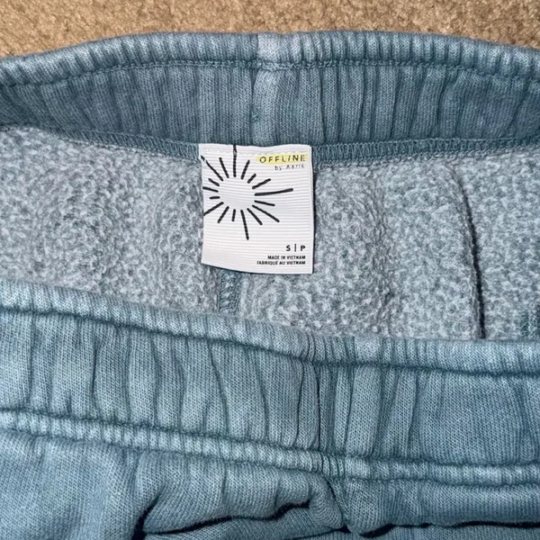 Aerie green sweatpants size small - Image 2