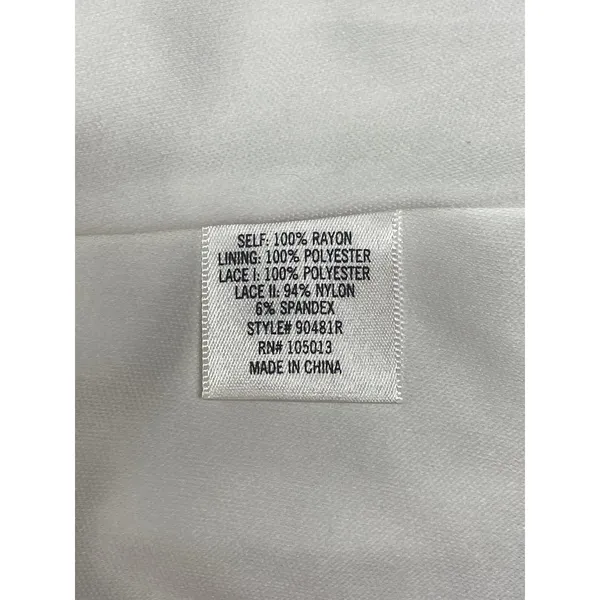 NWOT Miami Women's Size Small White Stretch Sweetheart Mini Dress White Lined - Image 6