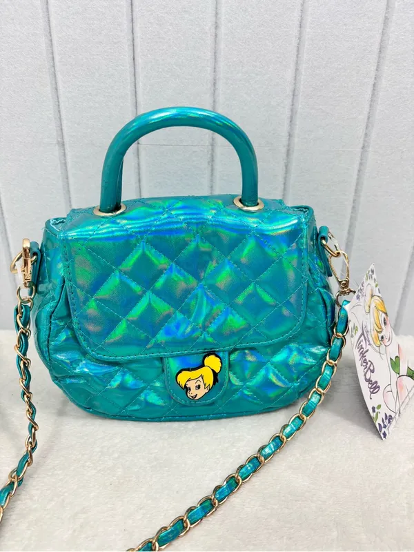 Disney Tinkerbell Character Handbag Quilted Mini Crossbody Bag NEW - Image 2