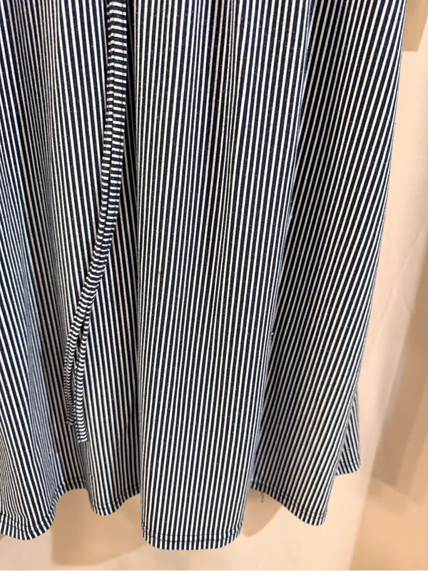 Siren Lily Maternity Striped V-Neck Button-Front Shirt Dress - Image 2