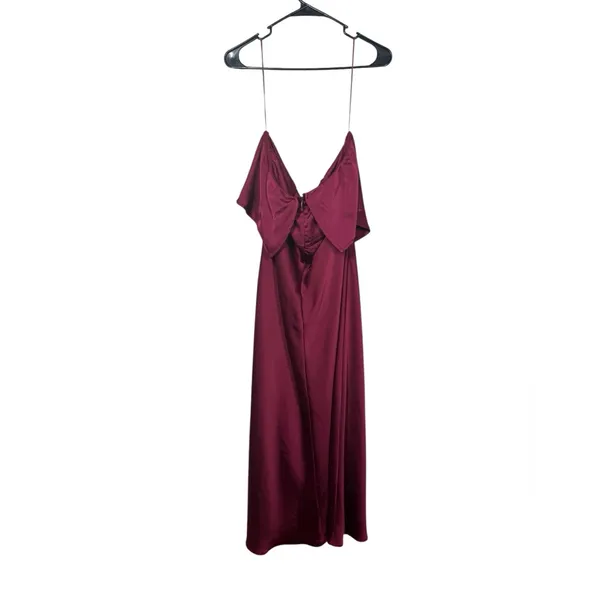 Petal and Pup Bec + Bridge Vienna Popover Strapless Satin Midi Dress Size Us XL - Image 5