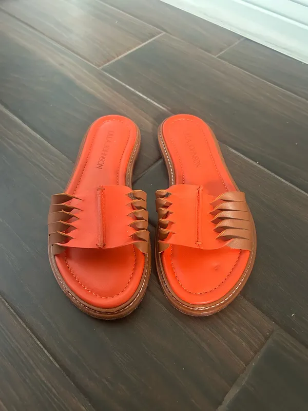 Ulla Johnson Ameya Twisted Contrast slides sz 7  - Image 2