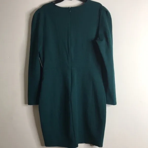 Lulus dark emerald green body-con long sleeve dress size large ladies NWT - Image 7
